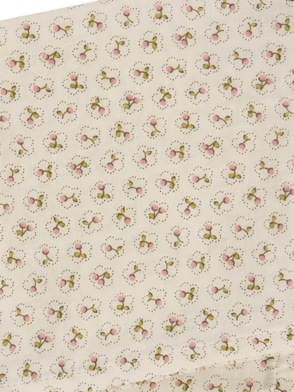 Bonpoint cherry-print cotton swaddling cloths (set of two) Beige