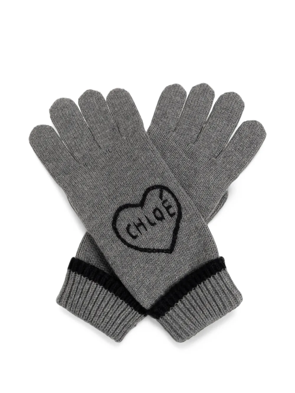 Chloé Kids Encoeur handschoenen Grijs