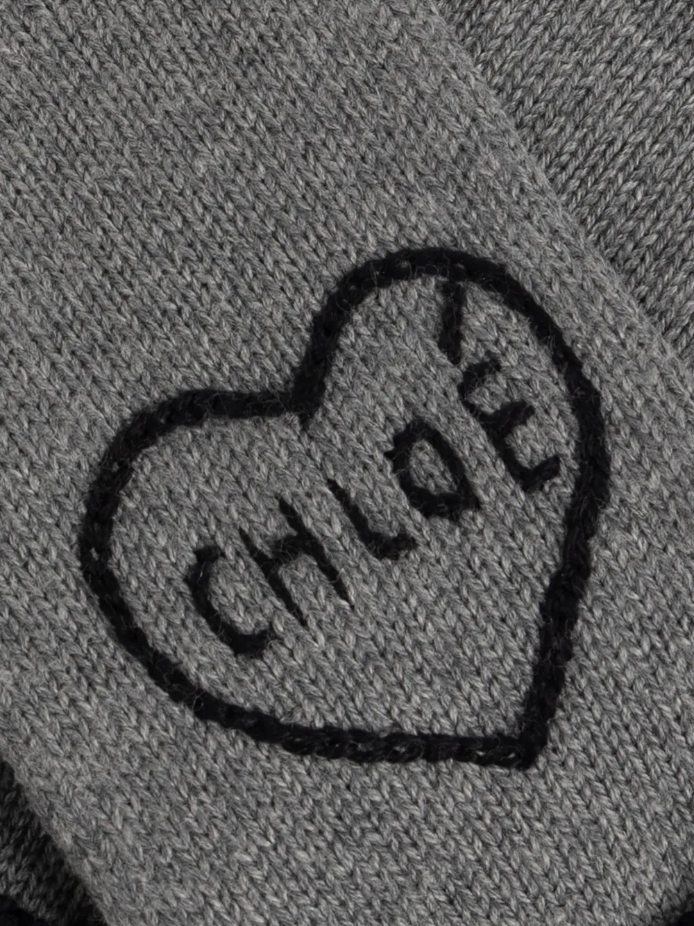 Chloé Kids Encoeur handschoenen Grijs
