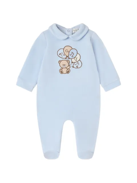 NANAN teddy-bear embroidered pajamas