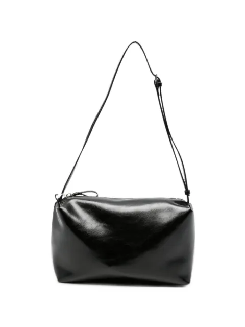 Low Classic glossy-finish shoulder bag
