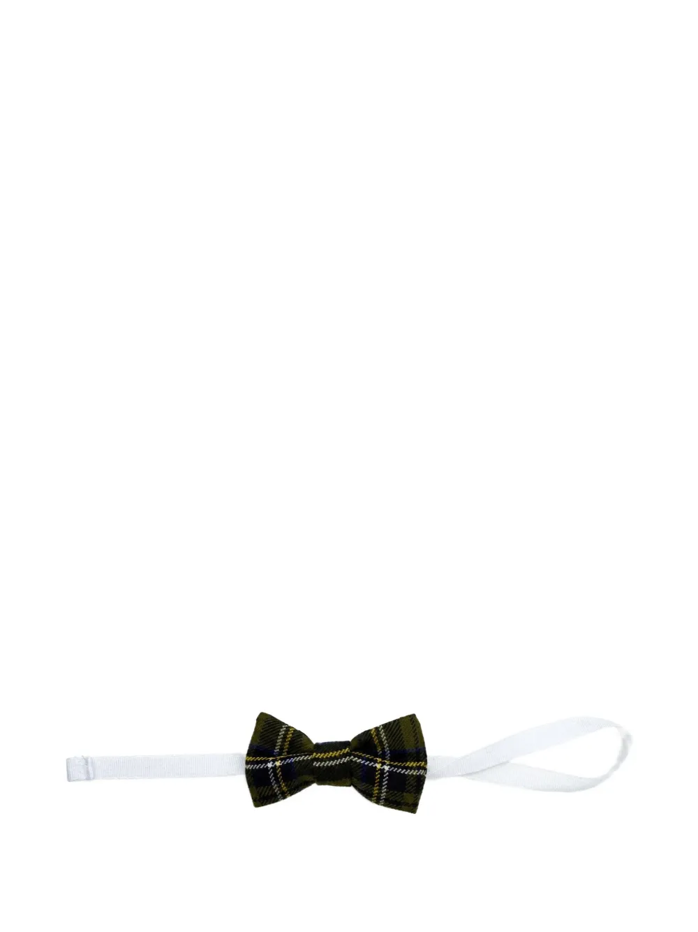 PAIO CRIPPA tartan-check bow tie - Verde