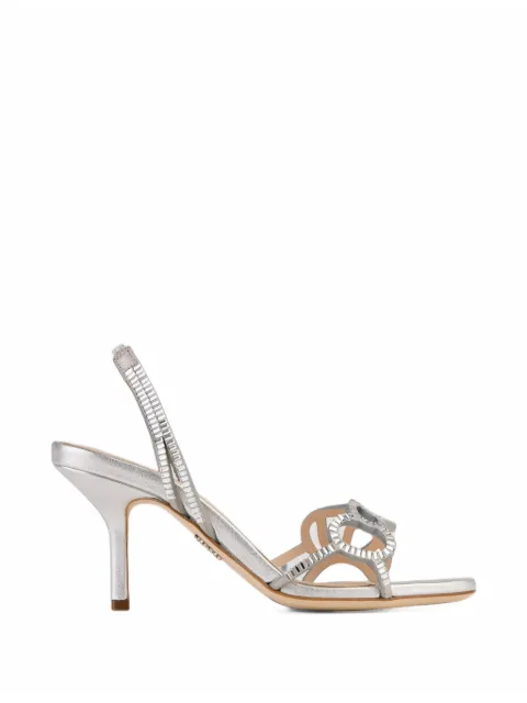 Rodo crystal-embellished slingback sandals