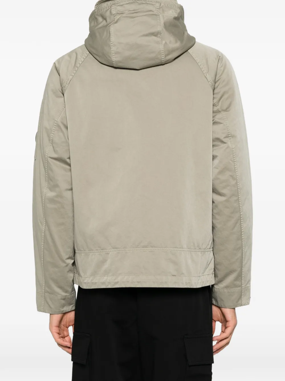 C.P. Company Lens-detail hooded jacket Groen