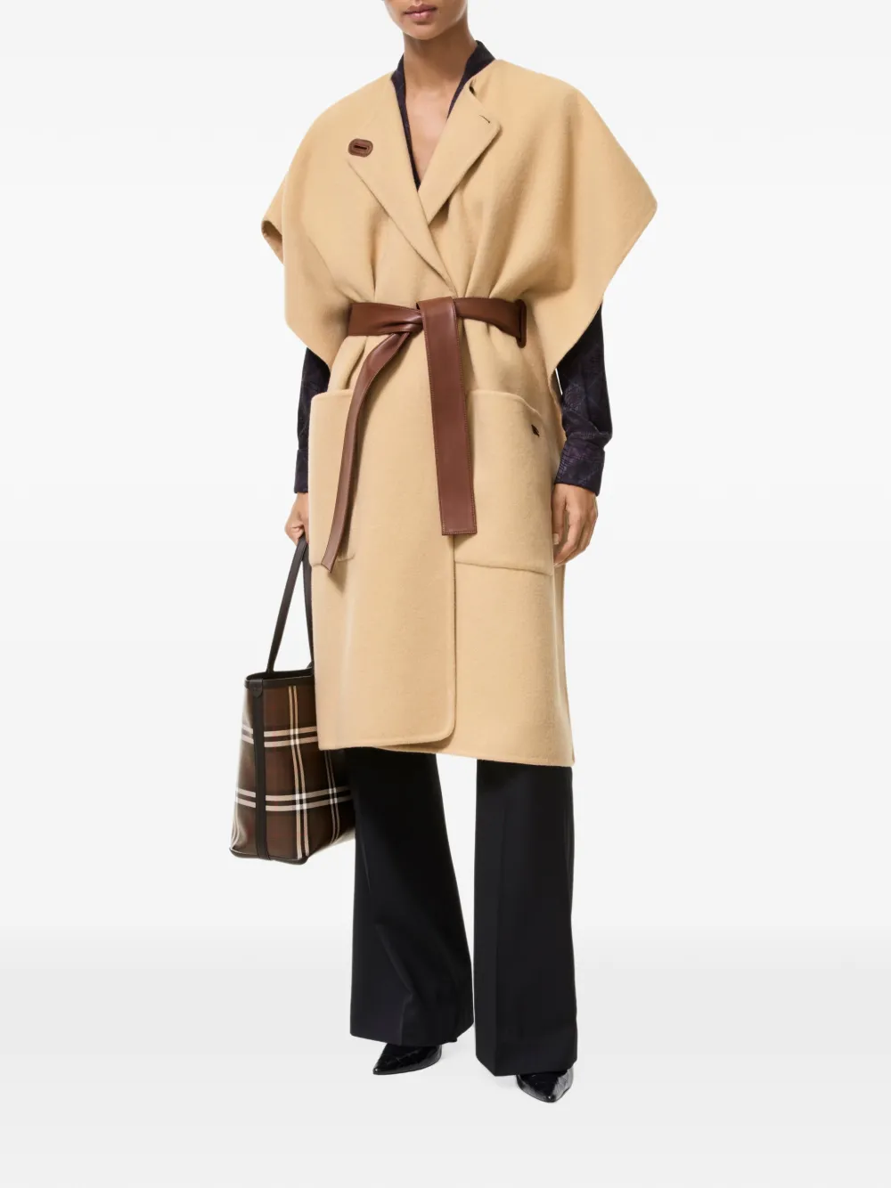 Burberry cashmere Loe cape Beige
