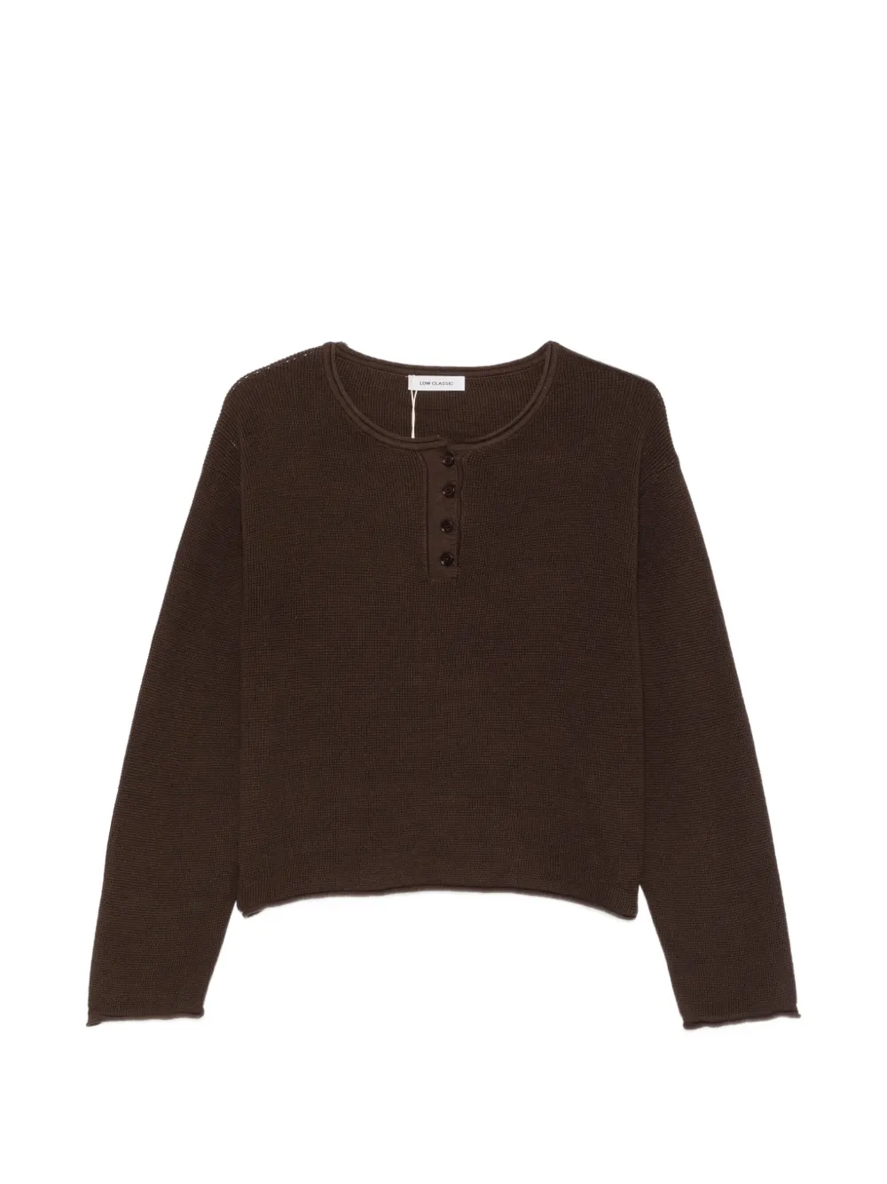 Low Classic crew-neck sweater - Grigio