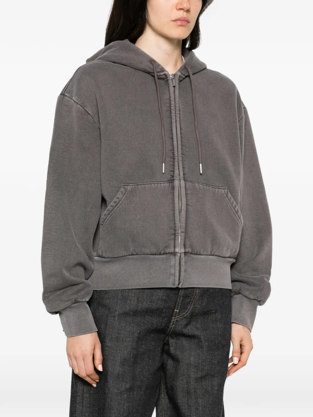 Low Classic zip-up hoodie Grijs