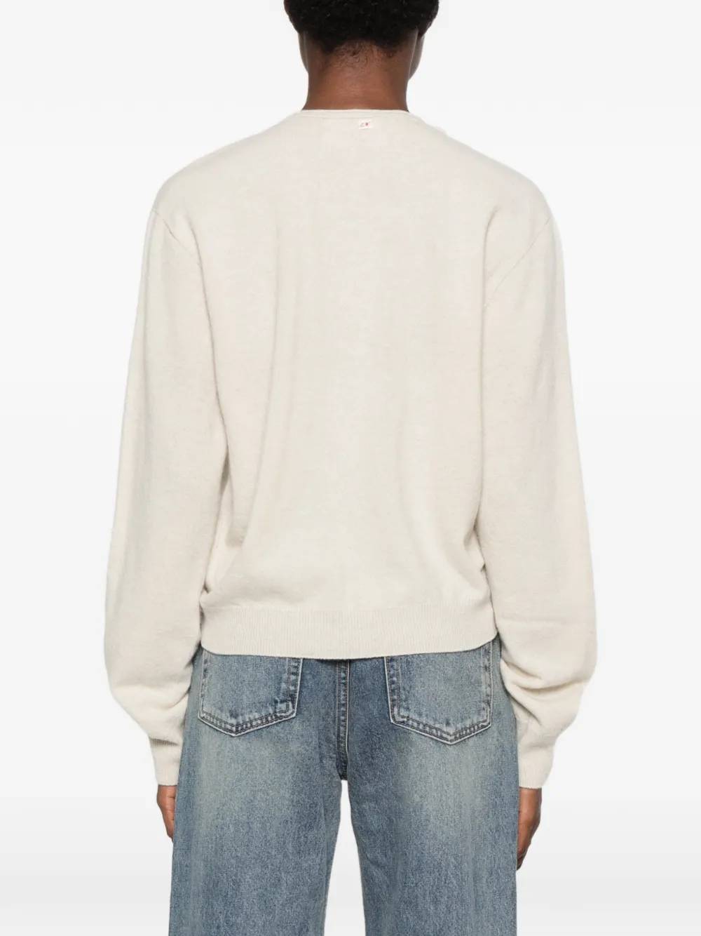 Low Classic V-neck sweater Beige
