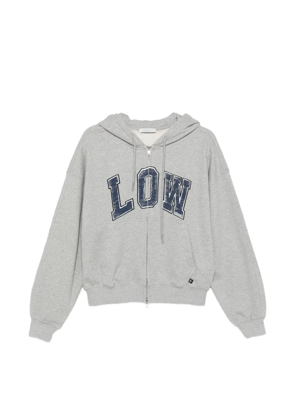 Low Classic logo-print zip-up hoodie Grijs