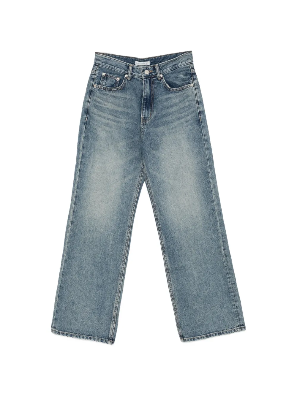 Low Classic faded wide-leg jeans - Blu