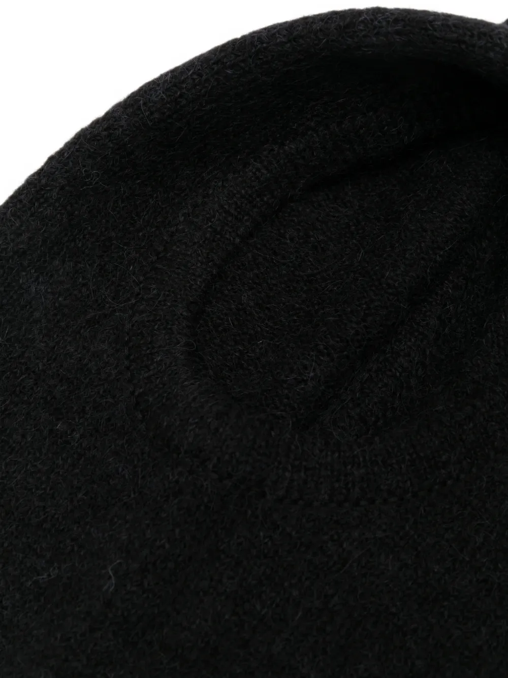 Low Classic knitted balaclava hat Zwart