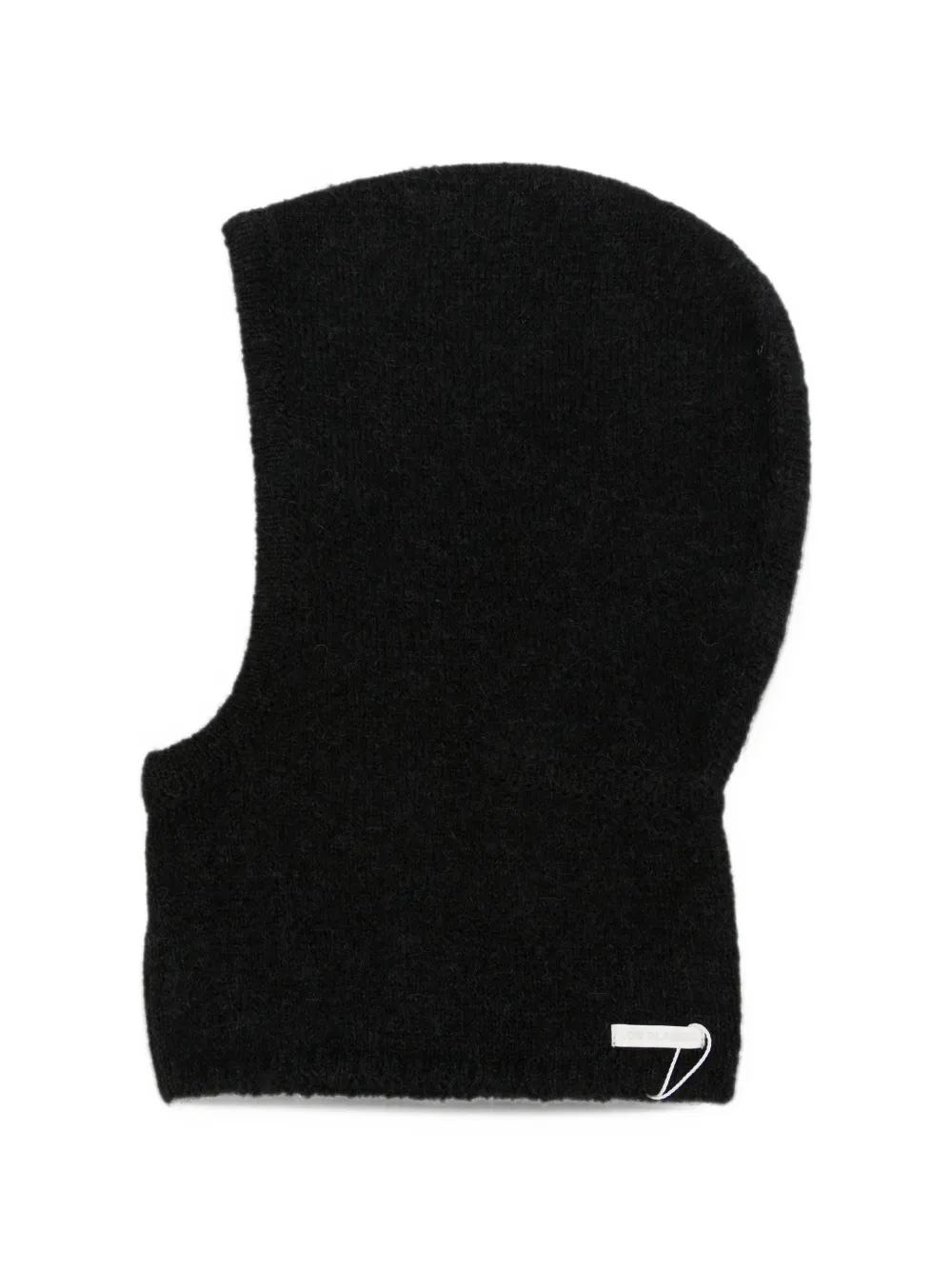Low Classic knitted balaclava hat Zwart