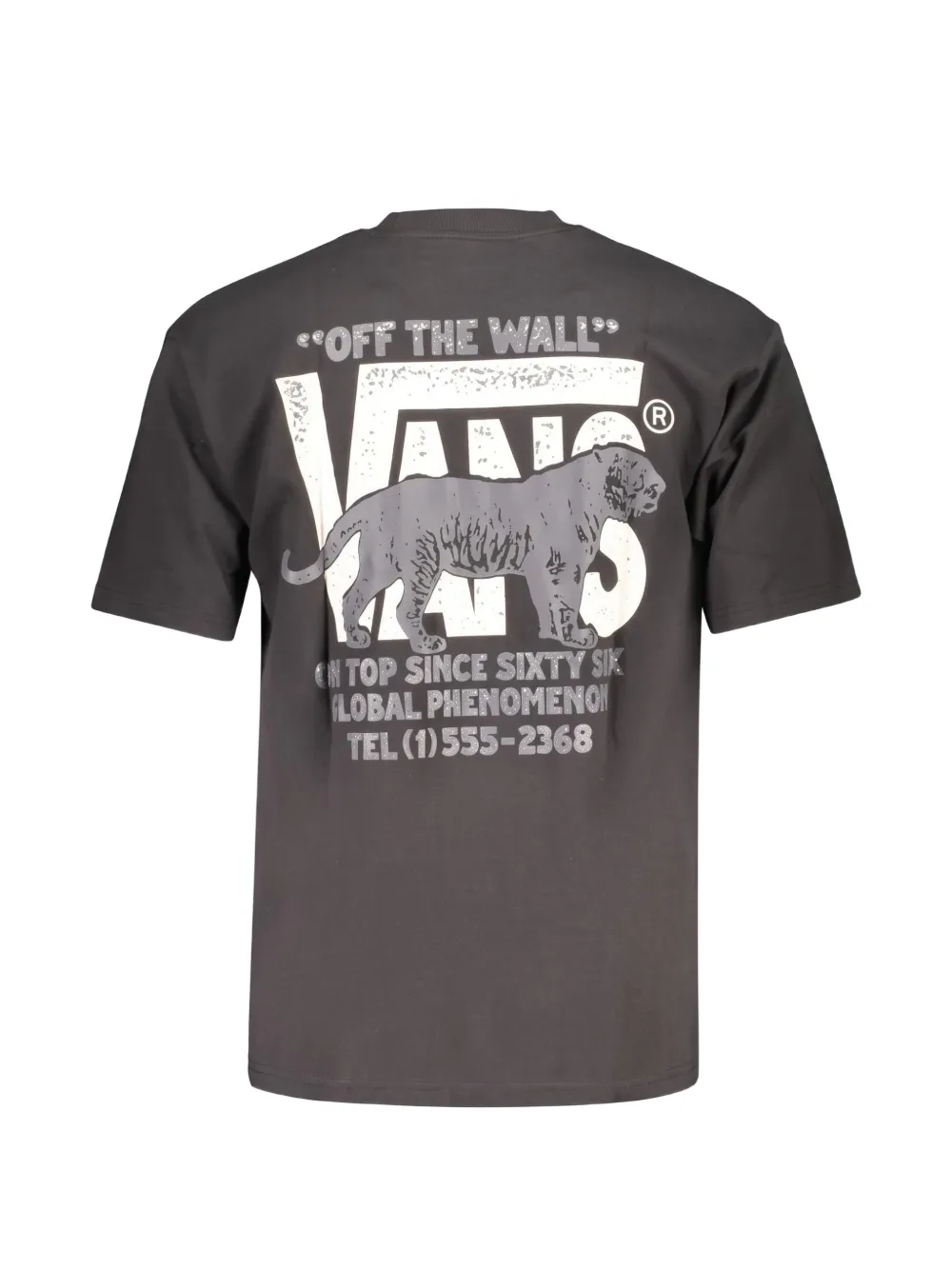 Vans logo-print T-shirt Zwart