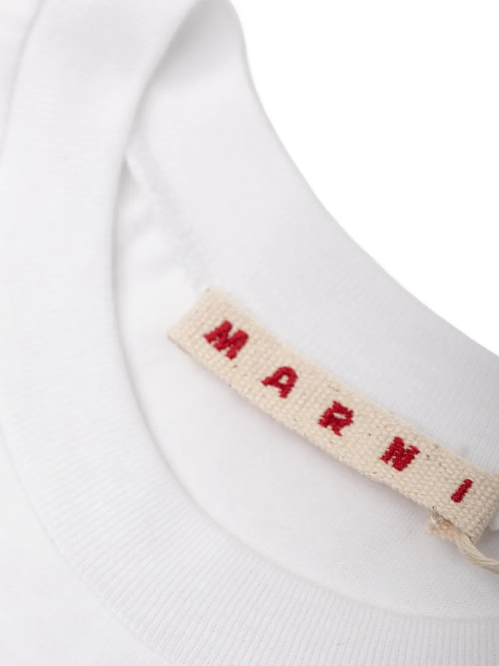 Marni Kids T-shirt met logoprint Wit