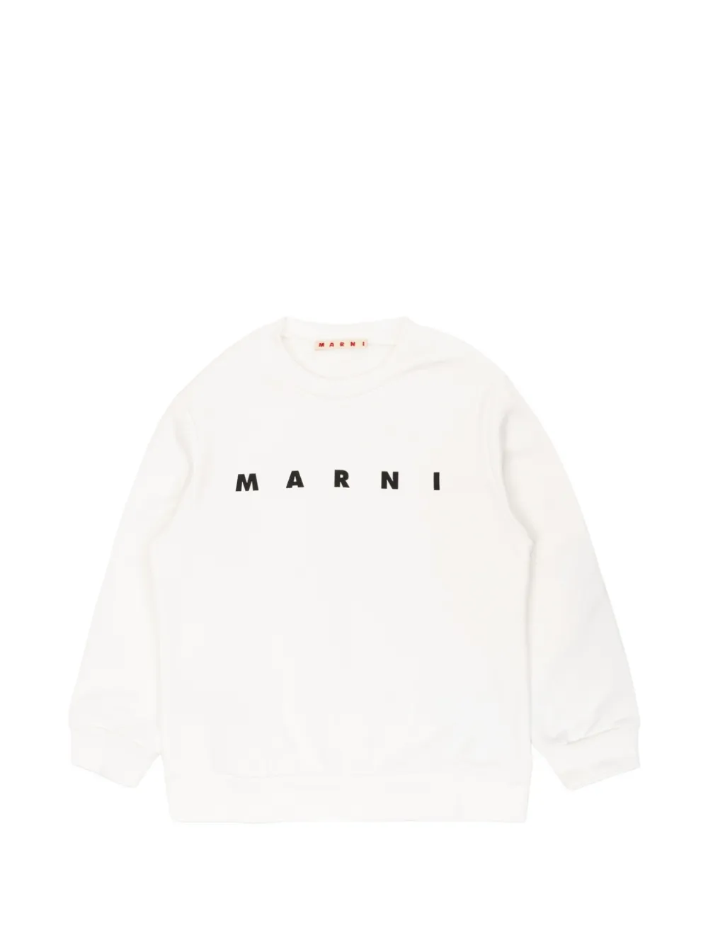 Marni Kids logo-print sweatshirt - White