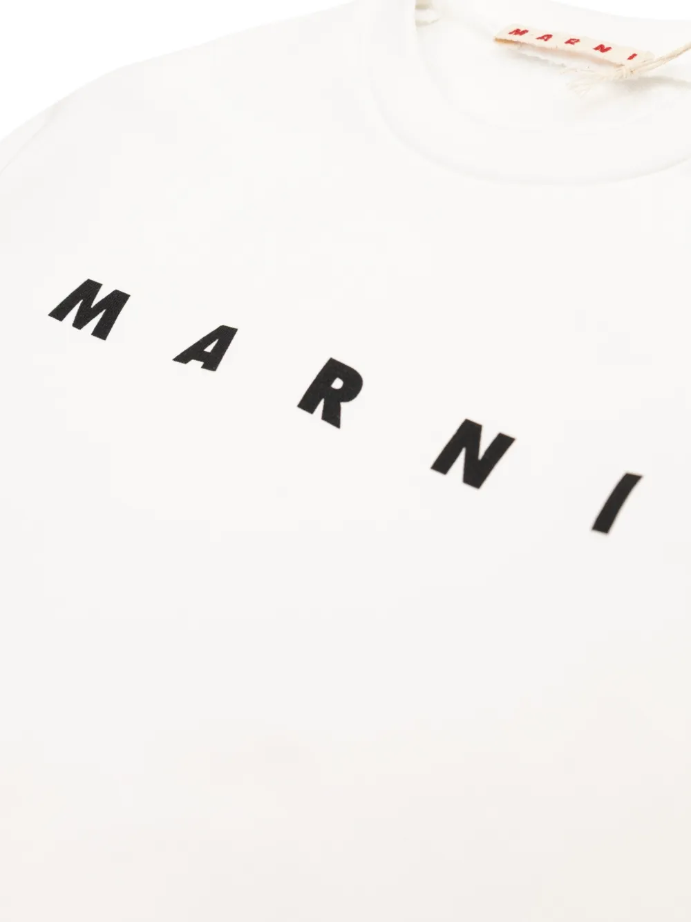 Marni Kids Sweater met logoprint Wit