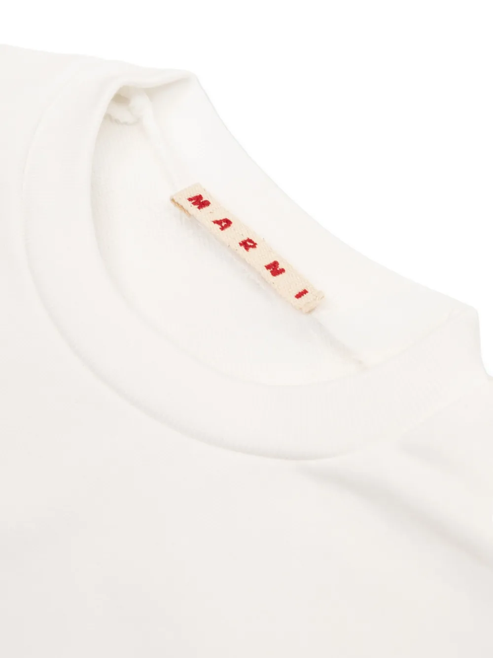 Marni Kids Sweater met logoprint Wit