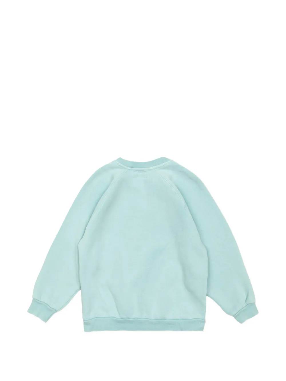 American Vintage Kids Izubird logo-print raglan-sleeve sweatshirt Blauw