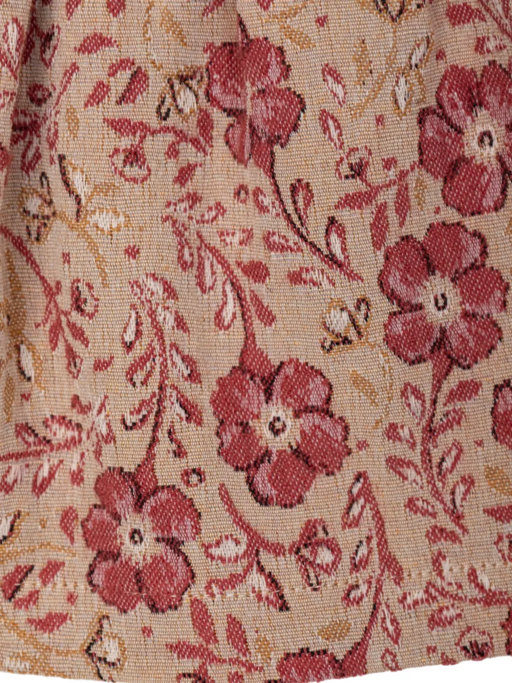 Chloé Jurk met pofmouwen en bloemenpatroon Beige