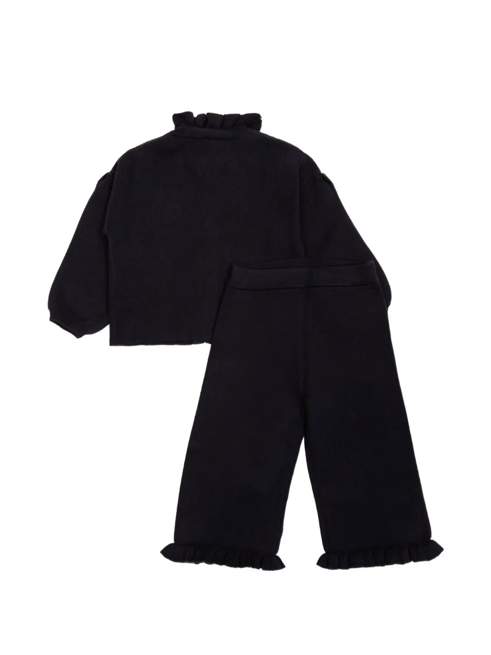 Chloé ruffled-trim heart-motif tracksuit set Blauw