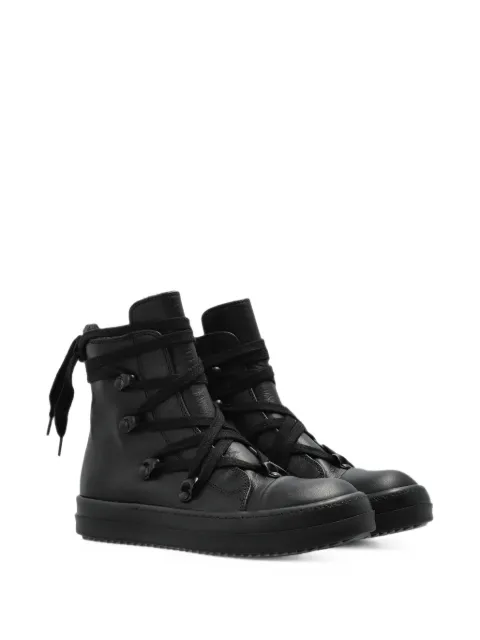 Rick Owens Kids Hexalace leather sneakers