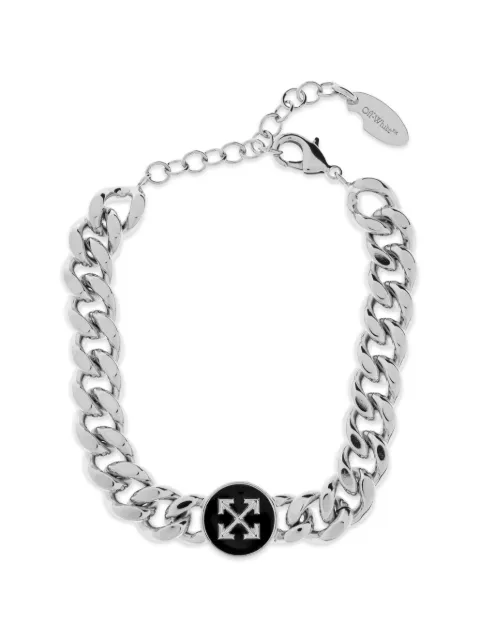 Off-White Arrows curb-chain bracelet
