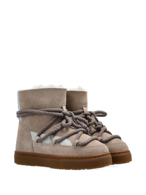 Inuikii botas de ante con diseño patchwork