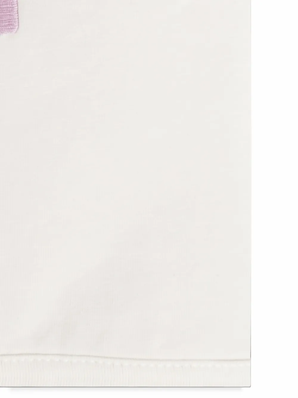 Fendi Kids Geïsoleerde deken met geborduurd logo Wit