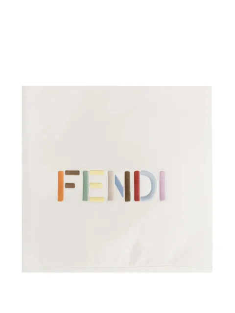 Fendi Kids logo-embroidered insulated blanket