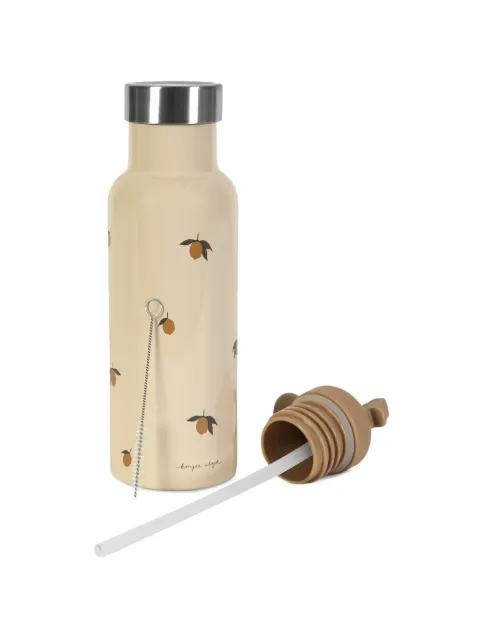 Konges Sløjd lemon-print thermo bottle