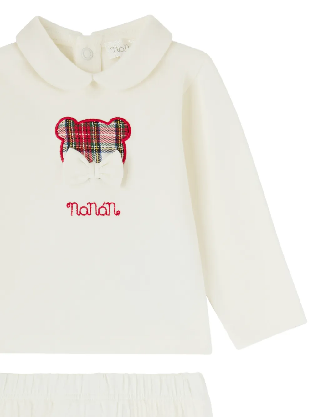 NANAN teddy-patch top and trouser set (set of two) Beige