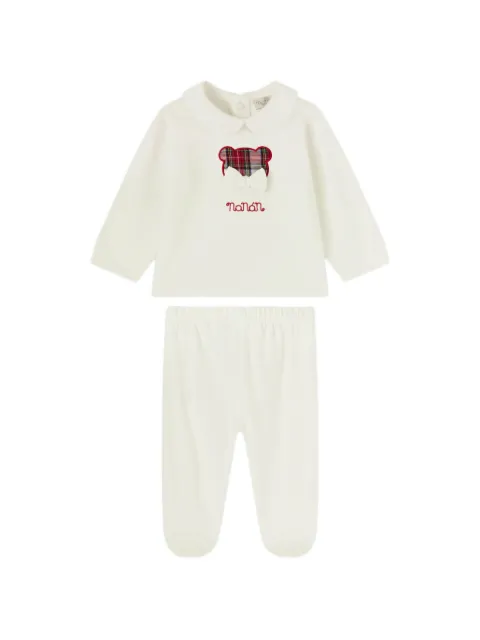 NANAN teddy-patch top and trouser set (set of two)