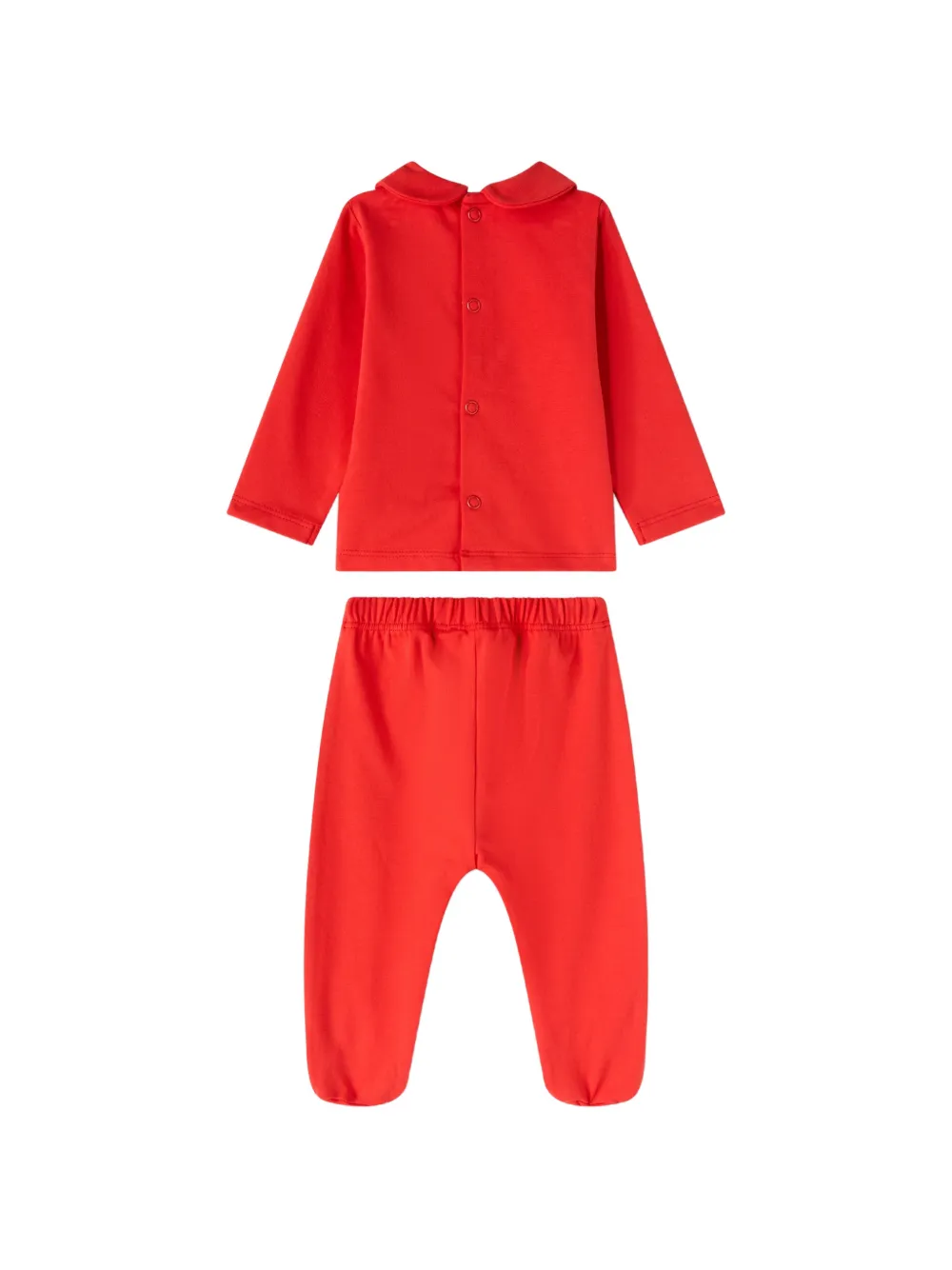 NANAN teddy-bear patch top and trouser set (set of two) Rood