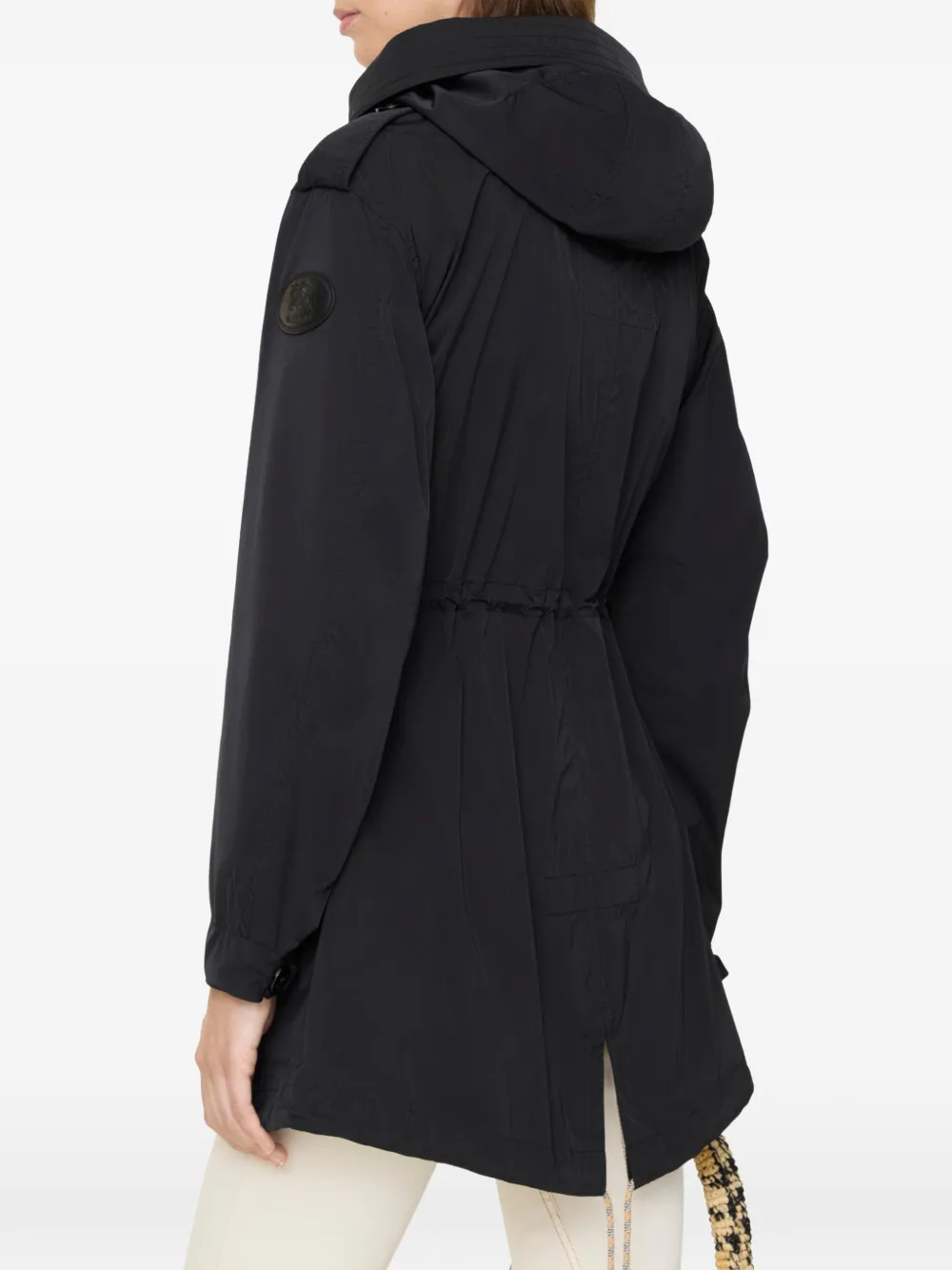 Burberry stretch nylon parka Zwart