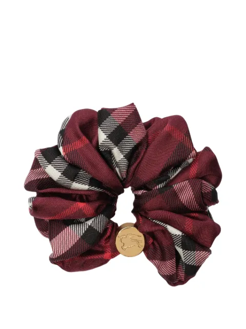 Burberry check silk scrunchie