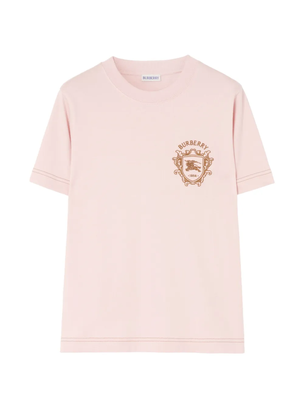 Burberry Knight Crest cotton T-shirt Roze