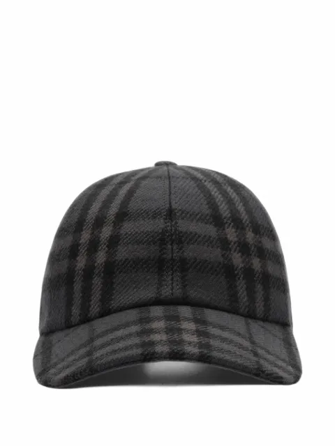 Burberry Check wool baseball cap