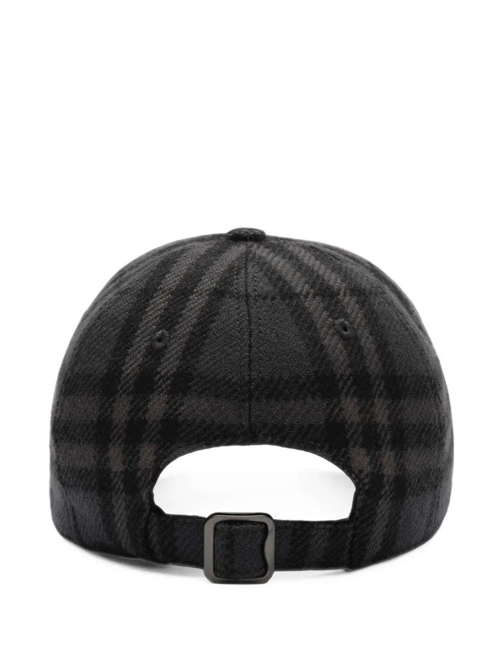 Burberry Check wool baseball cap Grijs