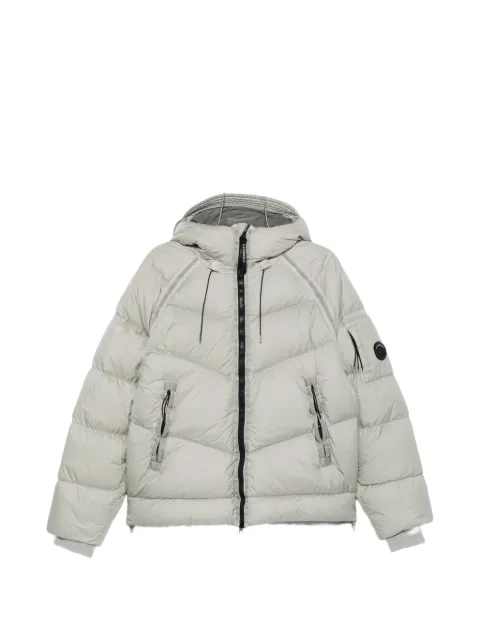C.P. Company Lens-detail hooded puffer jacket