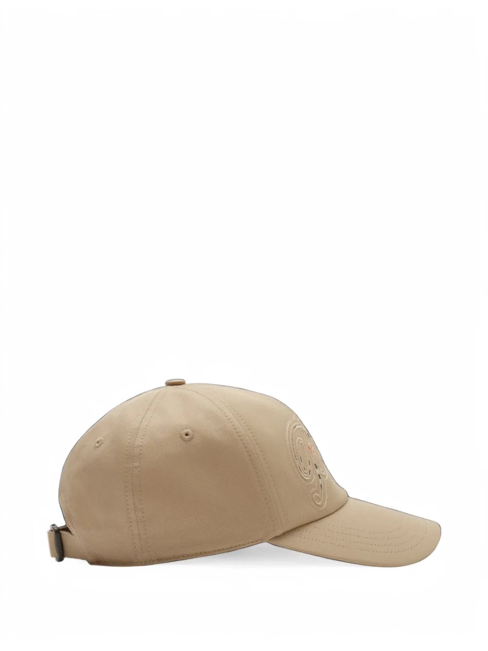 Burberry Check cursive logo gabardine baseball cap Beige