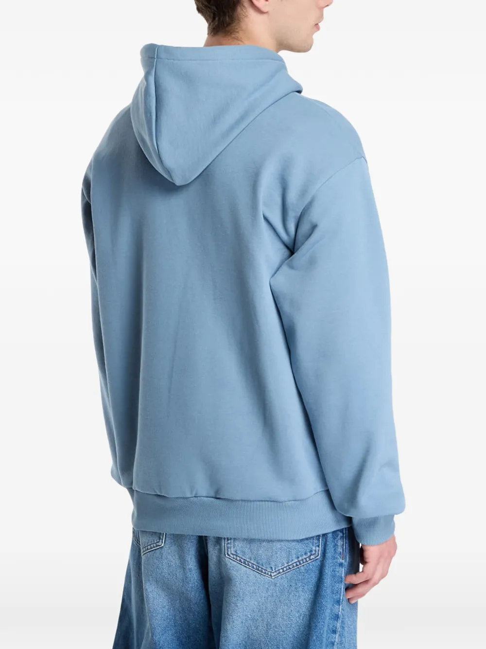 Lacoste fleece hooded sweatshirt Blauw