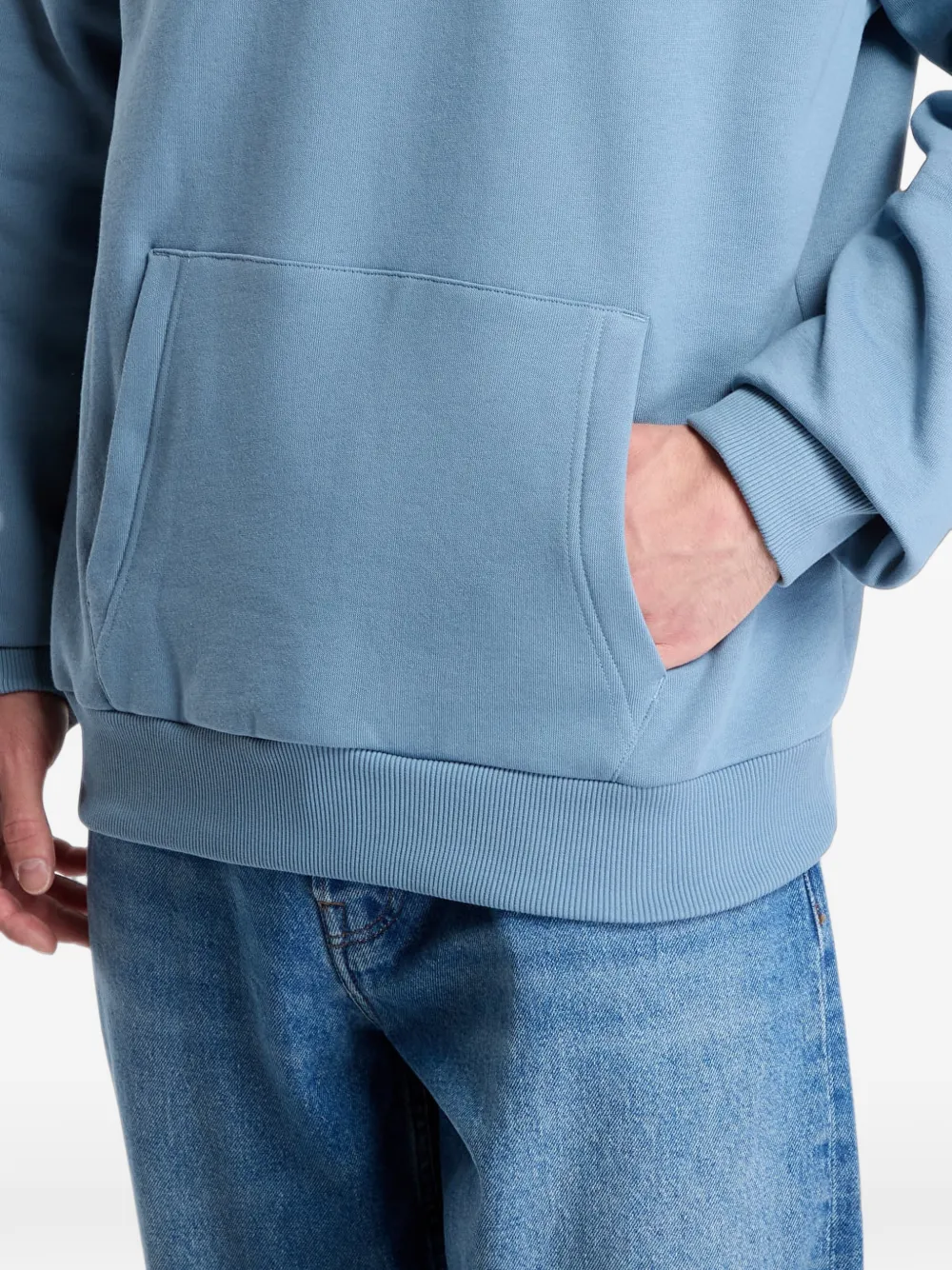 Lacoste fleece hooded sweatshirt Blauw