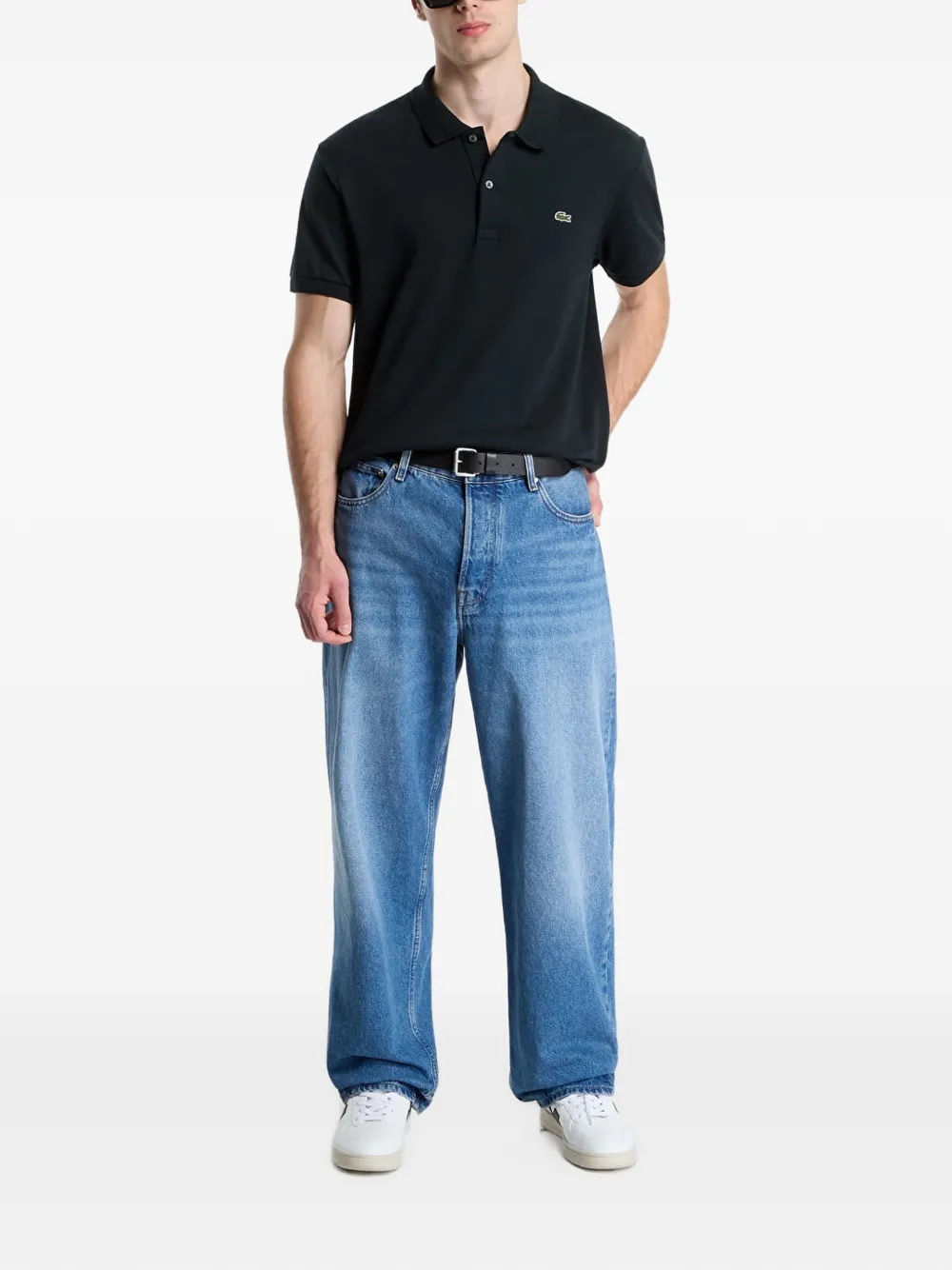 Lacoste logo-patch polo shirt - Verde
