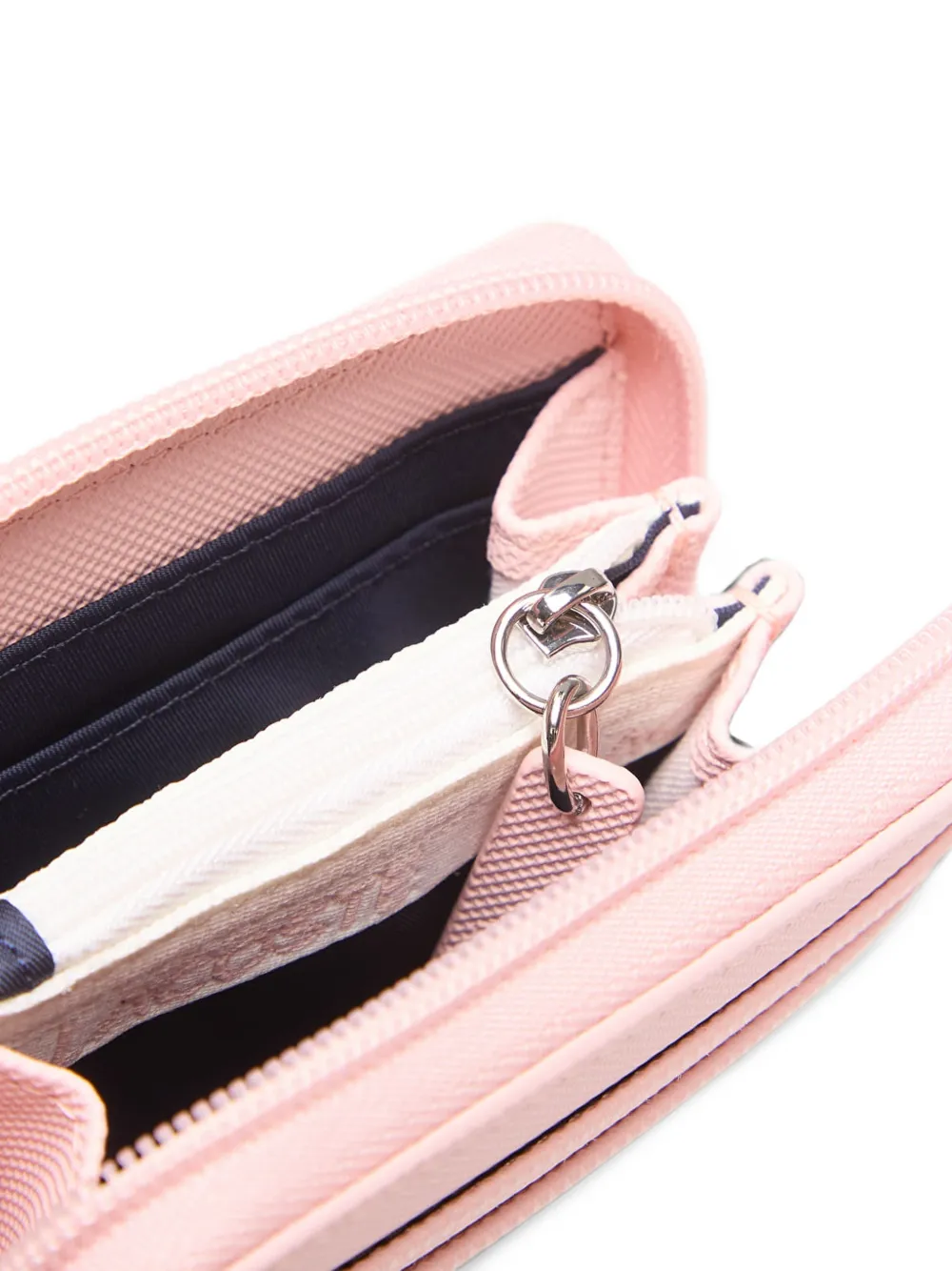 Lacoste mini coin purse with clasp L.12.12 concept Roze