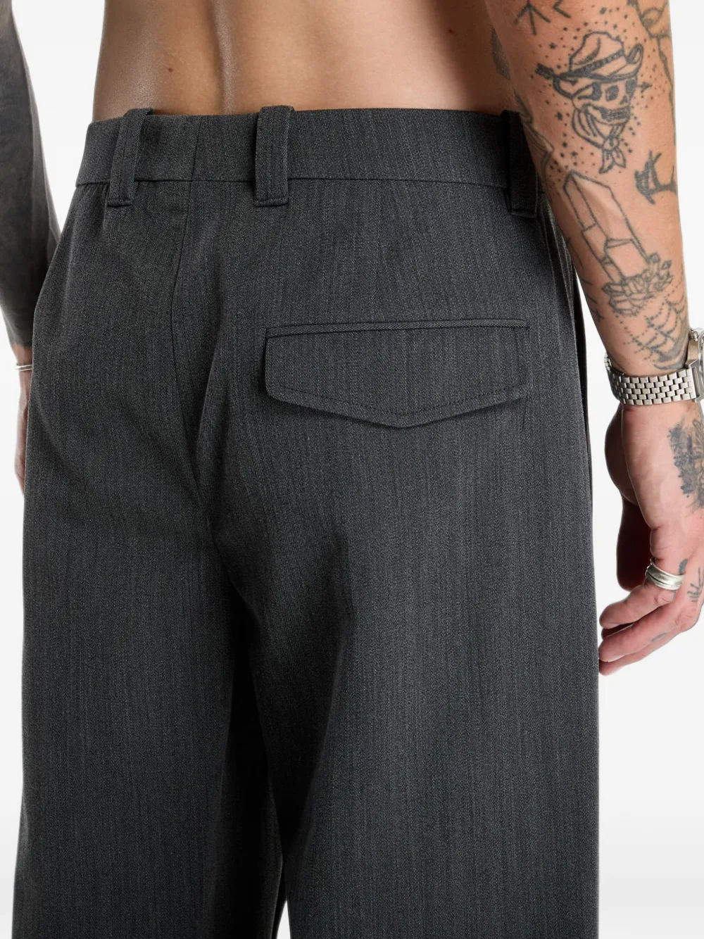 A.P.C. Renato pleated trousers Grijs