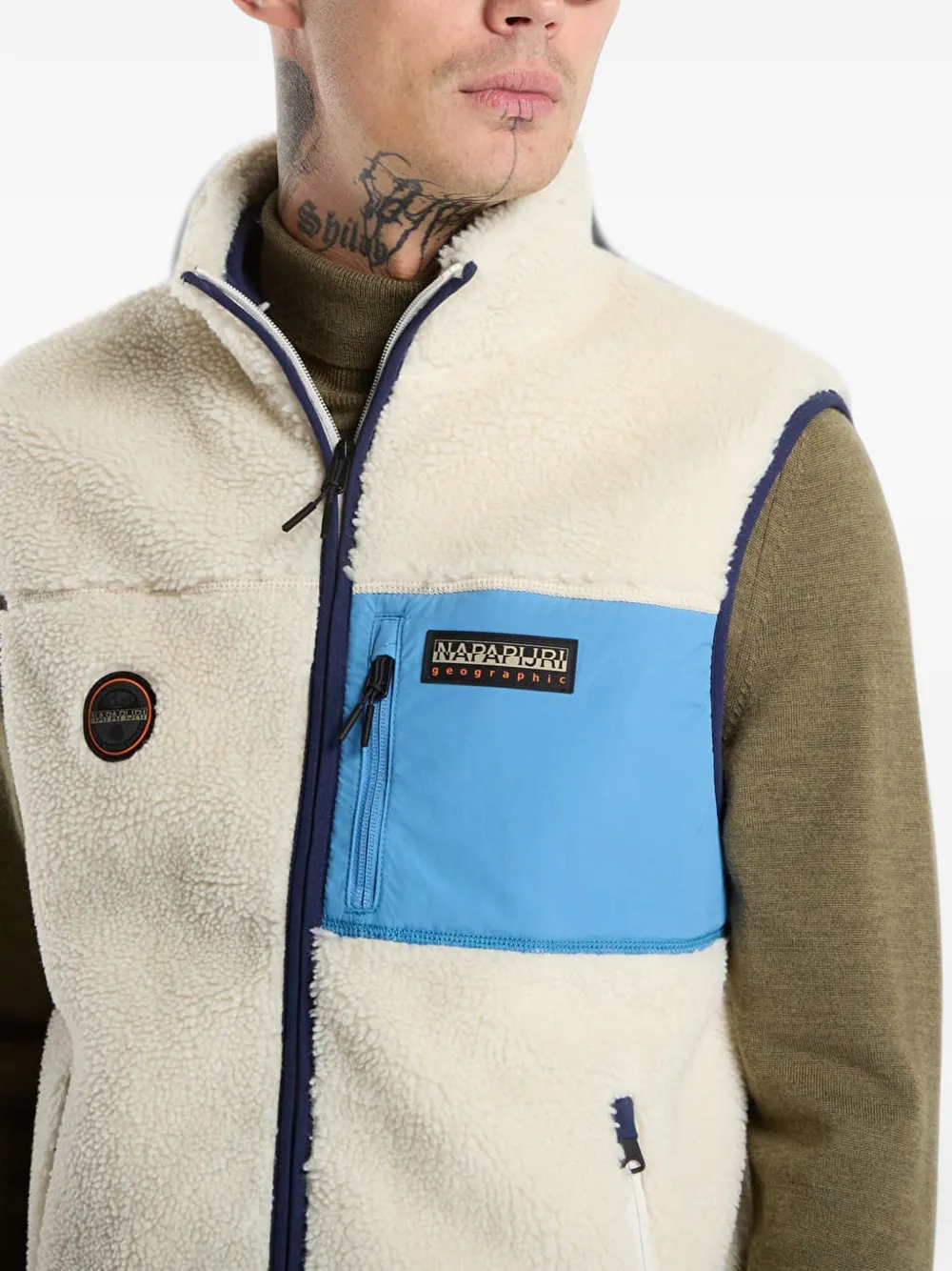 Napapijri Yupik V 2 fleece gilet Wit