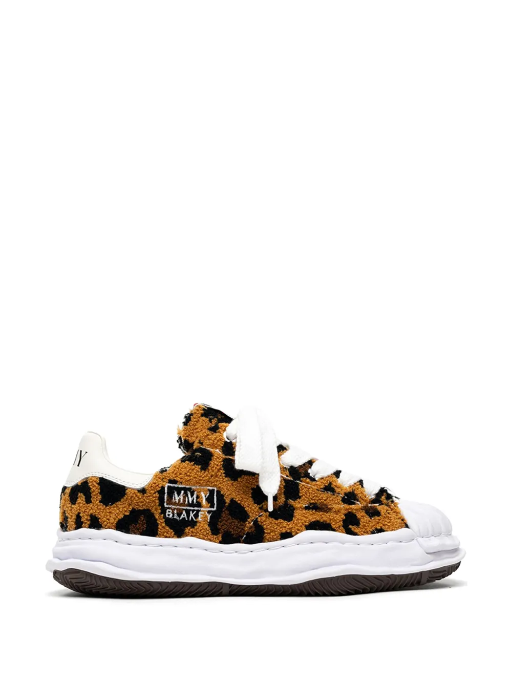 Maison MIHARA YASUHIRO "Blakey" OG sole animal chenille low-top sneakers - Braun