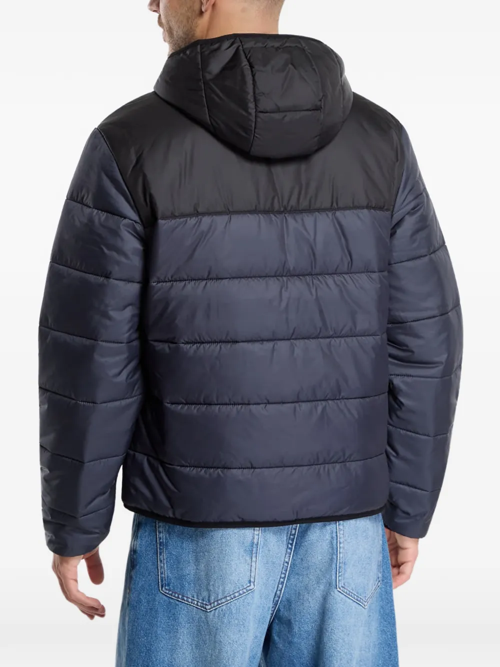 Lacoste hooded puffer jacket Blauw