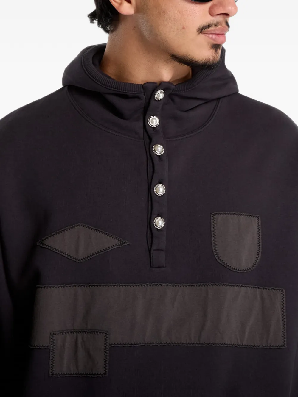 UMBRO X Slam Jam Censored Pearls hoodie Zwart
