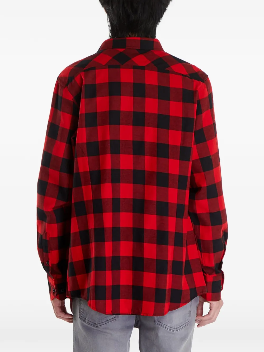 Urban Classics Geruit flanellen overhemd Rood